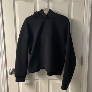 Uniqlo Black boxy fit hoodie size L